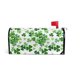 Senya 096441315661 Home Garden St. Patrick Day Clover Pattern Magnetic Mailbox Cover Standard