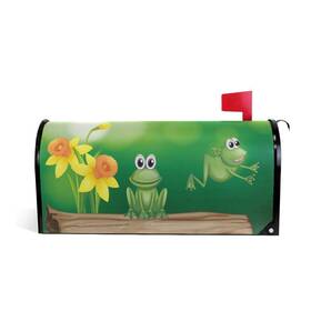 Senya 096441315814 Home Garden Two Green Frogs Pattern Magnetic Mailbox Cover Standard