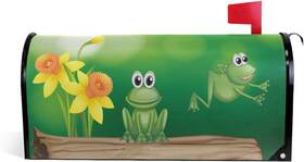 G16101782p257c293s483 Senya Home Garden Two Green Frogs Pattern Magnetic Mailbox Cover Standard