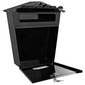 Serenelife 842893109602 Wall Mount Lockable Mailbox Outdoor Galvanized Metal Key Large Capacity