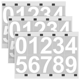 Accslrn03 Serenelife Reflective Mailbox White Number Stickers 3 Sets Of 0-9 1.6 Inch X3
