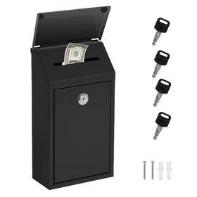 Sup14 Seven Uncles Sevenuncles Metal Donation Box Collection Safe Suggestion Drop With L