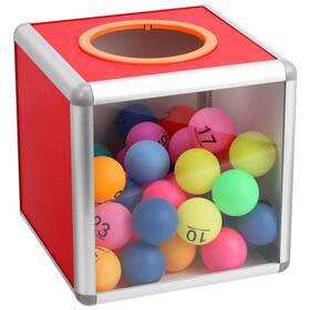 4p07mf1018sphc Sewacc Box Square Raffle Ball Acrylic Donation Ballot Bonus Draw Game For