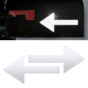 Sss-1410r Seward Street Studios Set Of 2 Reflective Mailbox Arrow Decals Two Outdoor Arrows Stickers #1410r-sz
