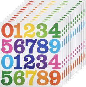Sy2025070324 Shunyinlai 24 Sets 2 Inch 0-9 Self Adhesive Vinyl Number Stickers For Multi