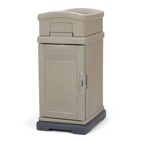 418050-01 Simplay3 Hide Away Lockable Parcel Delivery And Storage Box In Tan
