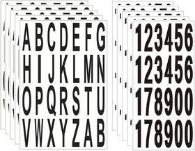 Sixqjzml 763289995299 10 Sheet 3 Inch Mailbox Numbers And Letters Cut Classic Style Black