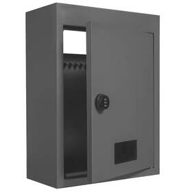 Skyshalo 445005532553 Through The Wall Drop Box Steel Dark Gray Mailbox 12.5 X 6.3