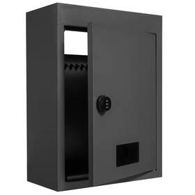 Skyshalo 726084225206 Through The Wall Drop Box Heavy Duty Steel Mailbox 12.5x6.3x1