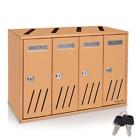 Slmab43 Serenelife Wall Mount Locking Mailbox Includes Keys 842893110332