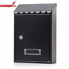 Sm-3301l Jssmst Black Metal Locking Mailbox Wall Mount Mail 761531651917