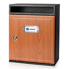 Sm-4101l Jssmst Locking Mailbox Wall Mounted Vertical Wooden Mail Boxes Large