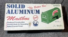 Alm10g00 Solar Group Elite Aluminum Standard Green Mailbox New