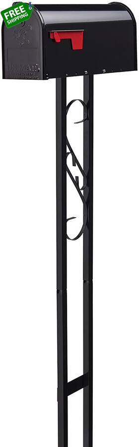 Solar Group Inc. 313030276247 Architectural Mailboxes Mailbox To Go Galvanized Steel And Post Kit T11
