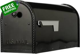 Solar Group Inc. 445015862862 Architectural Mailboxes Edwards Galvanized Steel Post Mount Mailbox Compatibili