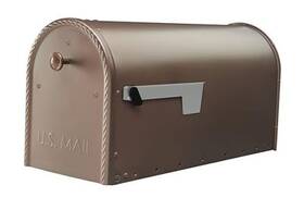Em160vbam Solar Group Inc. Edwards Galvanized Steel Post Mount Mailbox Compatibility Code B Bronze