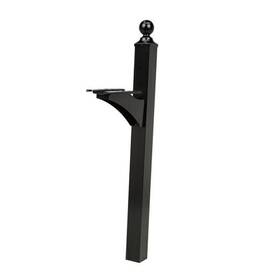 Lp000bam Solar Group Inc. Landover Aluminum Black Mailbox Post