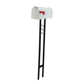 Mc110wec Solar Group Inc. To Go Galvanized Steel And Post Kit Medium Capacity Mailbox White