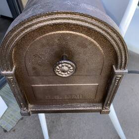 Hm16 Solar Group Inc. Gibraltar Ind Model # Galvanized Steel Bronze Mailbox Mail