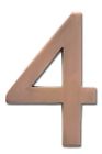Solid 3585ac-4 House Mailboxes Architectural 4 Brass Floating Number Cast