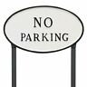 Sp-2sm-wb-ls Montague Metal Products No Parking Oval Lawn Plaque