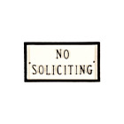 Sp-45-wb Montague Metal Products By No Soliciting Plaque Petite 737276145141