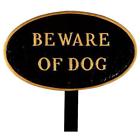 Sp-5sm-bg-ls Sp5smbgls Plaques Wall Art Small Black And Gold Beware 737276105213