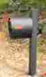 Spa-p001blk Spira Mailbox Post