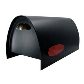 Spa-m006blk Spira Mailbox Large Corrosion-resistant Post-mount Stainless Steel Black
