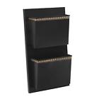 Spm10400874308 Linon Black Hanging Mailbox Wall Mount Gold Dot 753793012391
