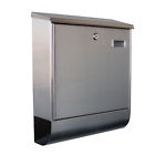 Ssmb-703-wh Commercial Bargains Stainless Steel Mailbox Wall Mount Locking 681441415457