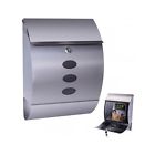 Stainless Retrieval Post 2 Spaper Mail Mount Roll Wall Door Keys Steel Box