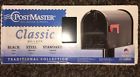 C1100b00 Standard Classic Steel Black Postmaster Mailbox Traditional Collection