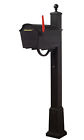 Stb1007-spk710-wrb3-blk-lb997 Special Lite Products Town Square Curbside Locking Mailbox 092776131859