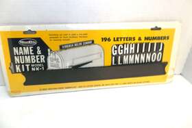 Steel City 042014009013 Name And Number Mailbox Kit 196 Letters / Numbers Nk-1 T-7