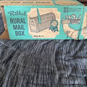 10gwmt9at9 Steel City Vintage Rural Mail Box Model No 1-c White - Open