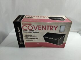 Cvy-1 Steel City Corp. Mailbox Coventry Extra Large Wall Mount Model White
