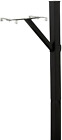 Steel Drive-in Post Kit Black Mailbox Stand Heavy Duty Adjustable Foothfoot