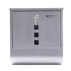 Steel-mailbox-0234 Steel Mailbox Heavy Duty Wall Mounted Letterbox Bills 603305842124