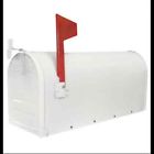 Steel Mailbox White Rural Fulton Postmaster Approved Galvanized