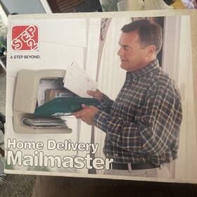Step2 Step 2 5710 Home Delivery Mailmaster Plastic Mailbox Black Gray Door Usa Nos
