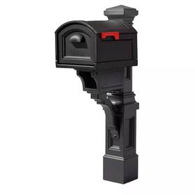 Step2 313047825896 Atherton Resin Overpost Extra Large Black Onyx Mailbox And Mail Post