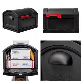 Step2 313107864872 Town-to-town Extra Large T4 Sized Resin Mailbox Black Onyx