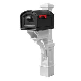 Step2 313111626640 Atherton Resin Overpost Extra Large Black Onyx Mailbox And Classic White Mail Po