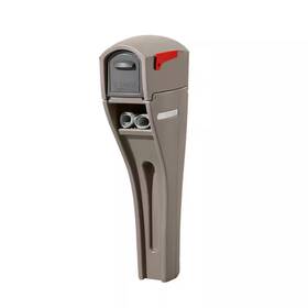 Step2 445027653625 Mailmaster Streamline Large Resin Overpost Mailbox And Post Combo Mocha