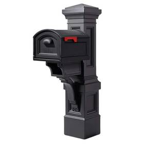522800 Step2 Mailbox With Post Extra Large T4 Decorative Wood Mounting Hardware Black