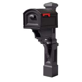 523200 Step2 Mailbox Post Black Weather-resistant Resin Xl Capacity Outgoing Mail Indicator