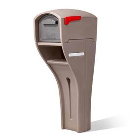 592399 Step2 Post Mount Mailboxes 54 Inch Extra Large Outgoing Mail Indicator Rural Mocha