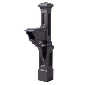 596599 Step2 Mailbox Post Stand Decorative Wood Stainless Steel Weather Resistant