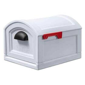 Step2 733538518197 Classic White Safe Town To Xl Post-mount Mailbox Secure Magnetic Closure